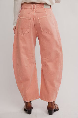 free people good luck mid rise barrel in desert petal