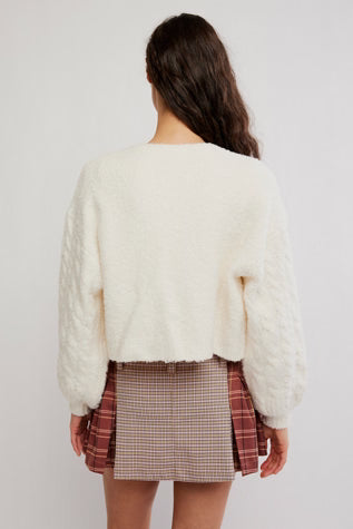 free people thistle cardigan in sugar swizzle