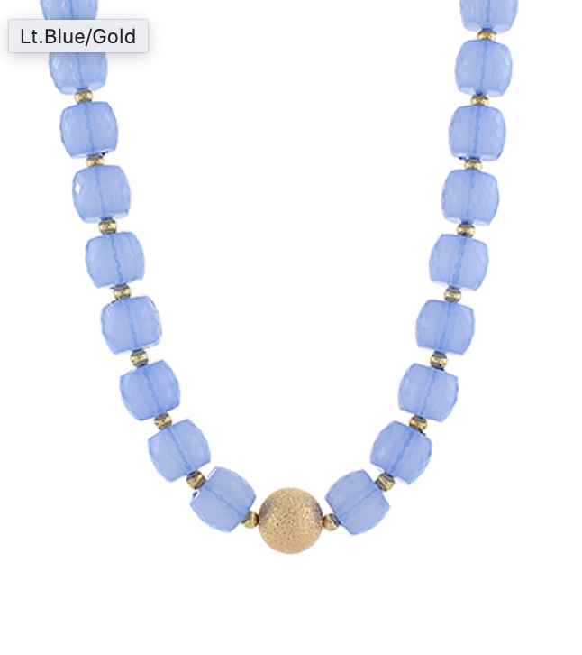 Metal Ball & Chunky Bead Necklace Set