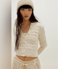 free people pretty in pointelle top in ivory