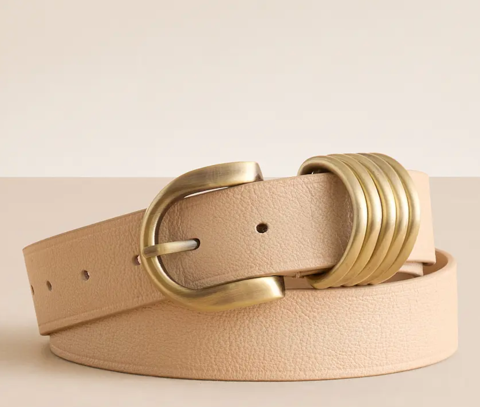 free people rory leather belt in cream