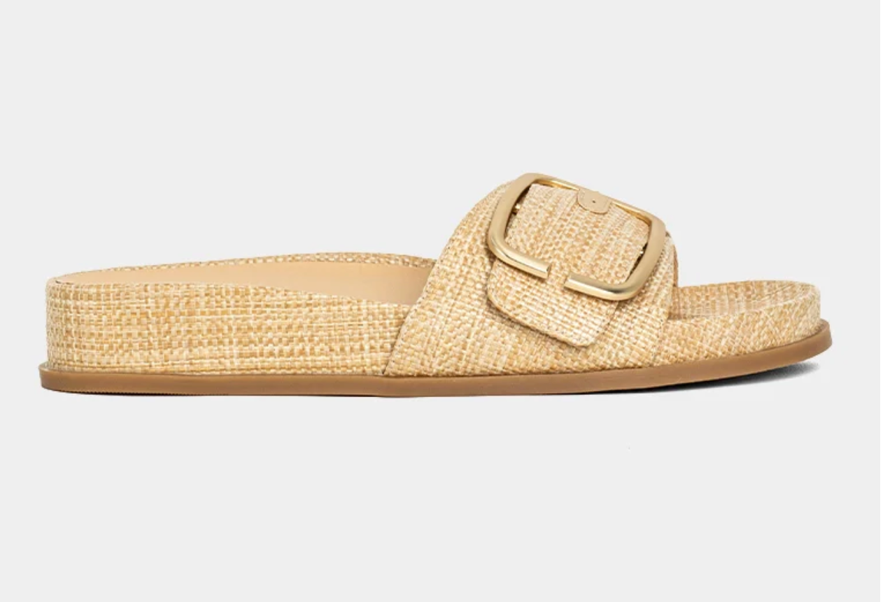 shu shop delphine sandle in raffia