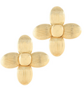 Textured Flower Earrings