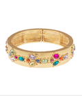 Encrusted Color Stone Chunky Bracelet