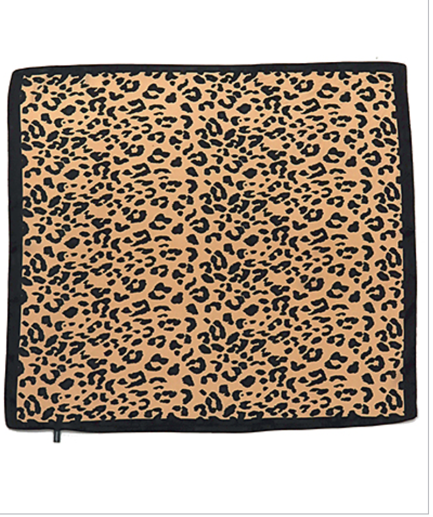 Cheetah Print Silky Bandana