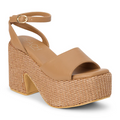 matisse arden platform sandal in cognac
