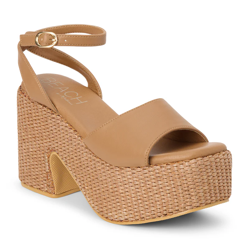 matisse arden platform sandal in cognac