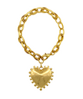 dotted and puffy heart bracelet