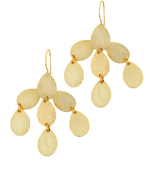 cascade teardrop earrings