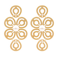 pearl accent filigree earrings