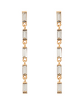 linear baguette earrings