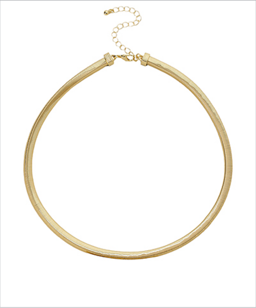 omega chocker in gold