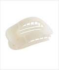 oval claw clip in marble pearl