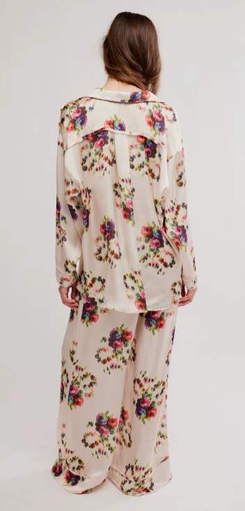 free people dreamy days pajama set in antique ivory