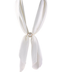 pearl accented bolo scarf necklace in assorted colors