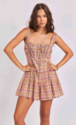 sage the label beachside leisure romper in multi color