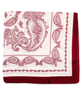 paisley print bandana in maroon