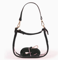 the clara clear purse in black