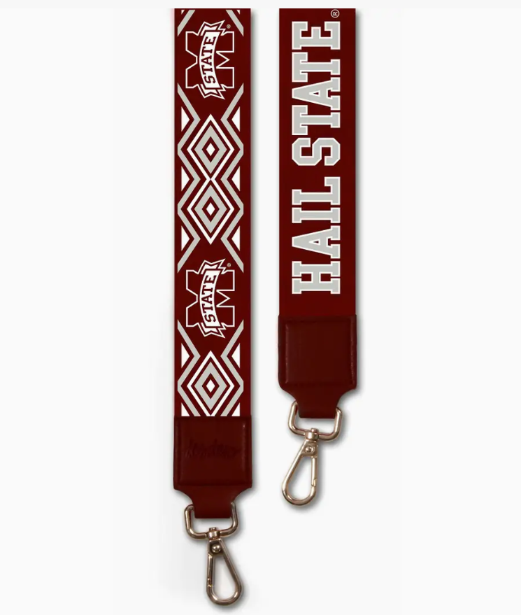 ms state bulldogs woven purse strap