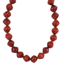 marble pebble stone necklace in wine