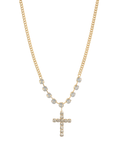 tovie cross necklace in cloud