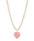 marble puffy heart in ivory combo