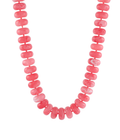 marble beaded necklace in light coral