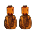 acrylic gemstone in brown