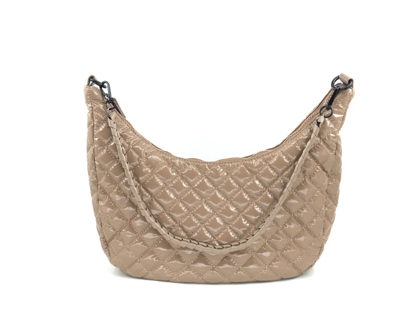 bc bags | mili hobo bag in patent mocha