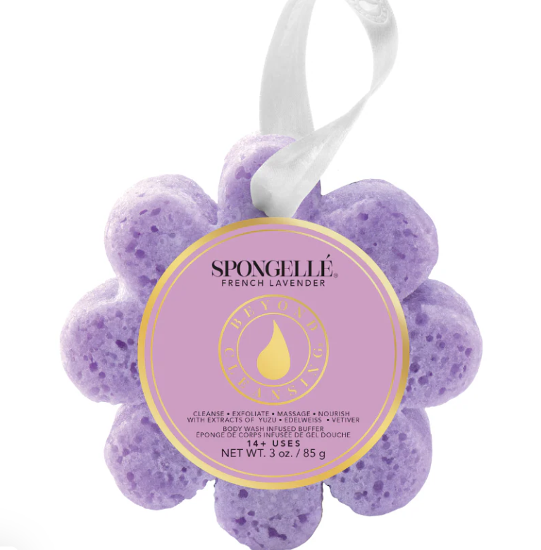 spongelle wild flower soap sponge in french lavender