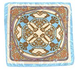 grandeur tassel scarf in light blue combo