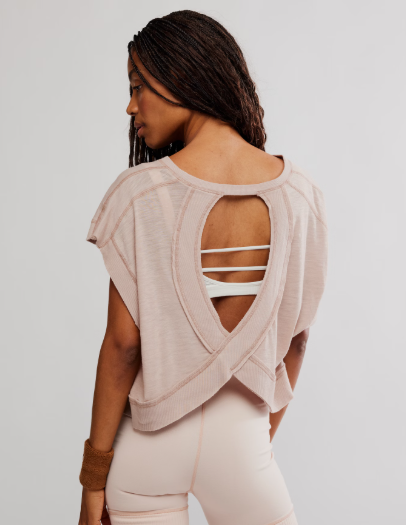 Free people movement brown crossover top