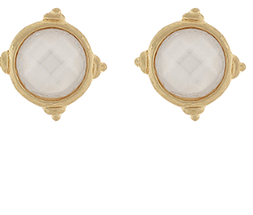 faceted round stone