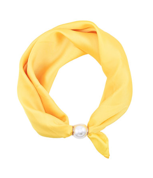 pearl accent scarf necklace in assorted colors