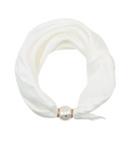 pearl accent scarf necklace in assorted colors