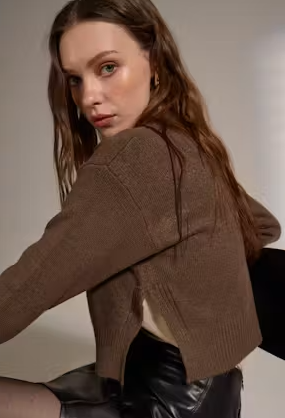 deluc teide cardigan in mocca