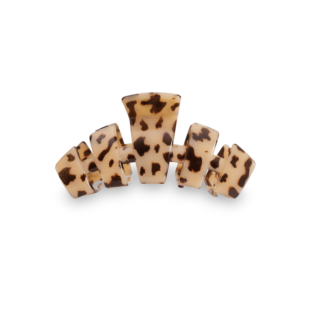 TELETIES Classic Hair Clip | Medium | Blonde Tortoise