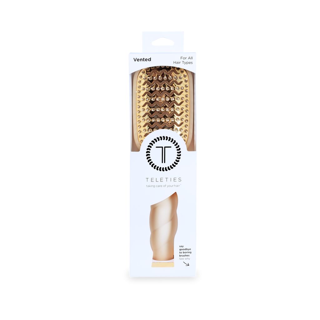 TELETIES Vented Hair Brush | Tan
