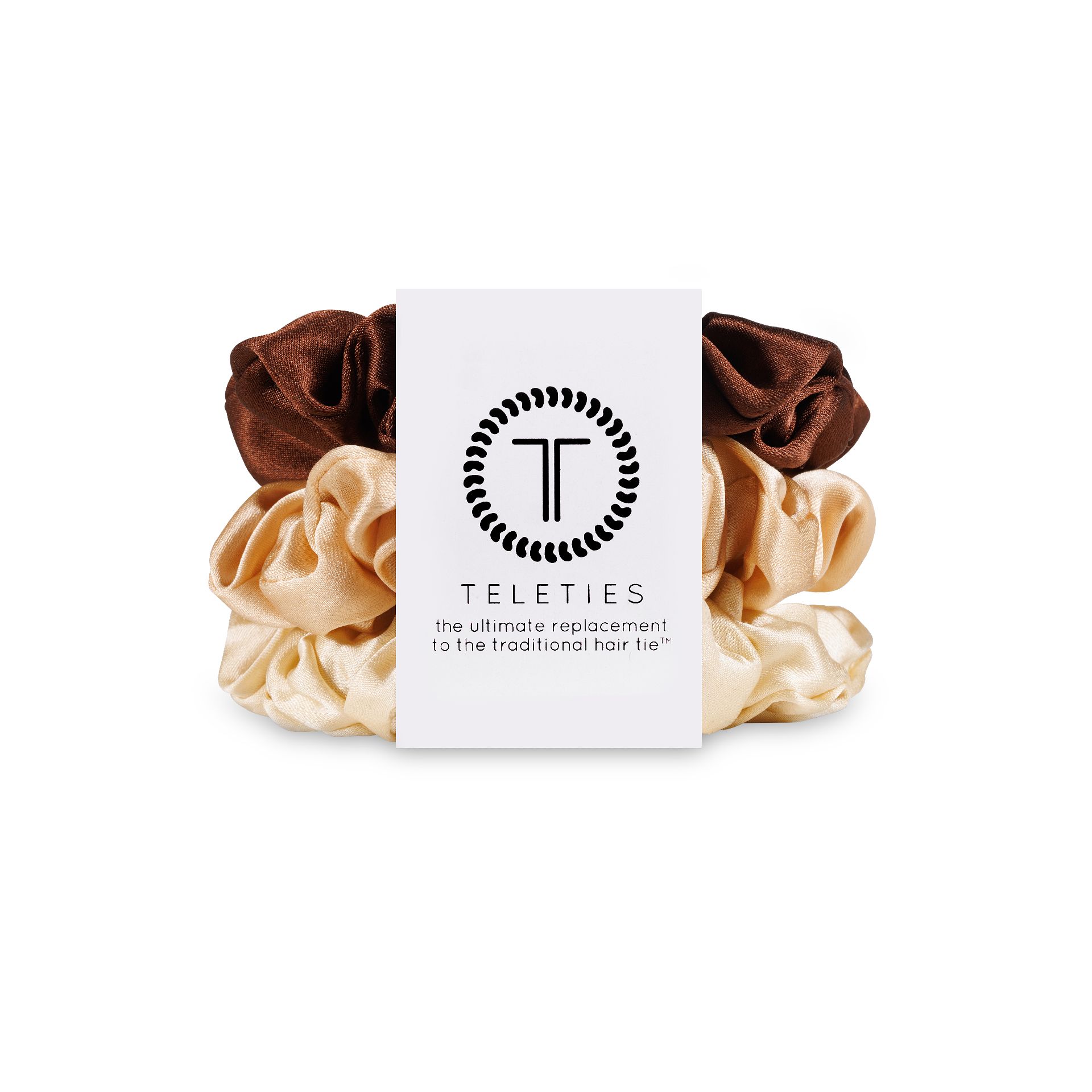 TELETIES Silk Hair Scrunchie | Large | For the Love of Nude