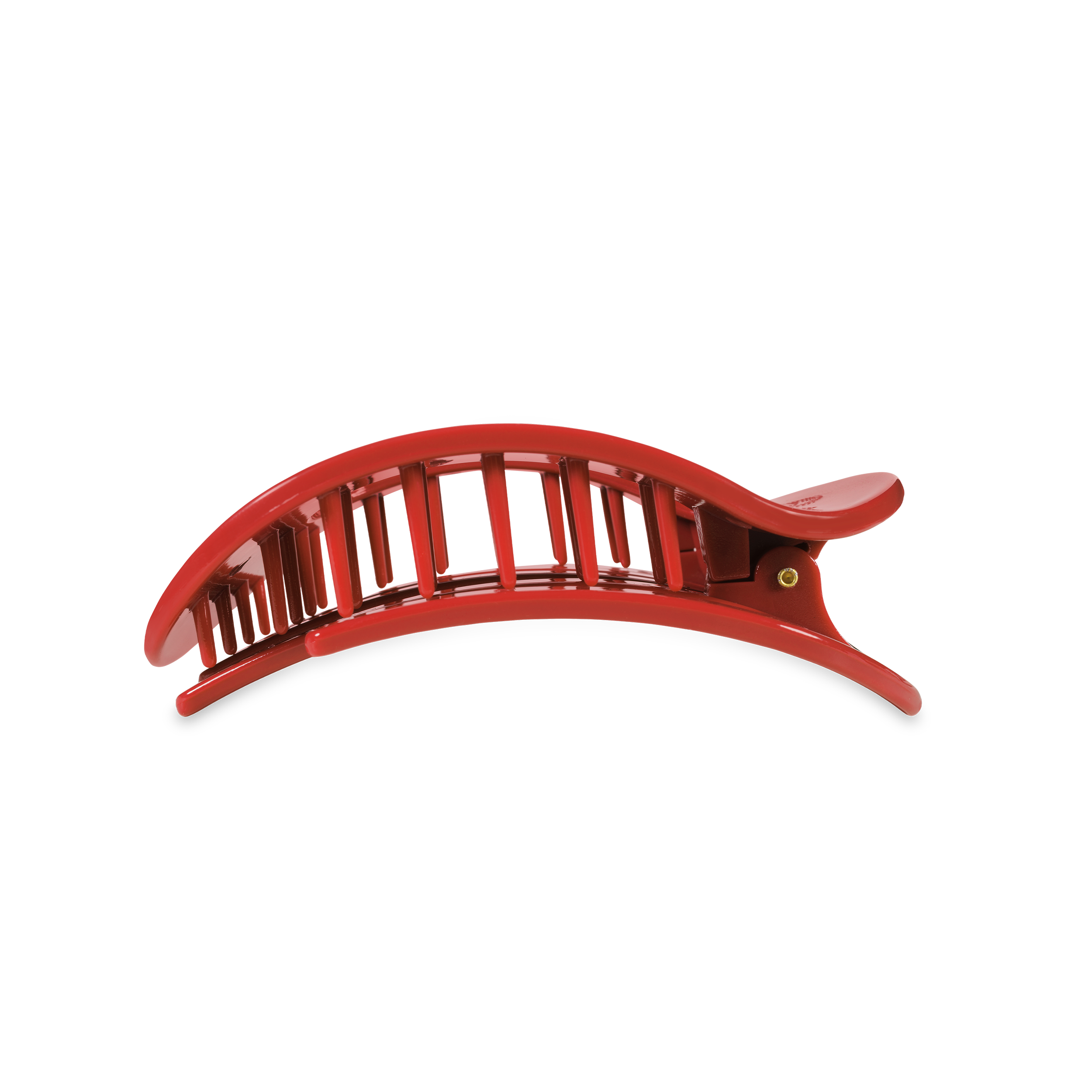 TELETIES Flat Round Hair Clip | Medium | Red Carpet Ready