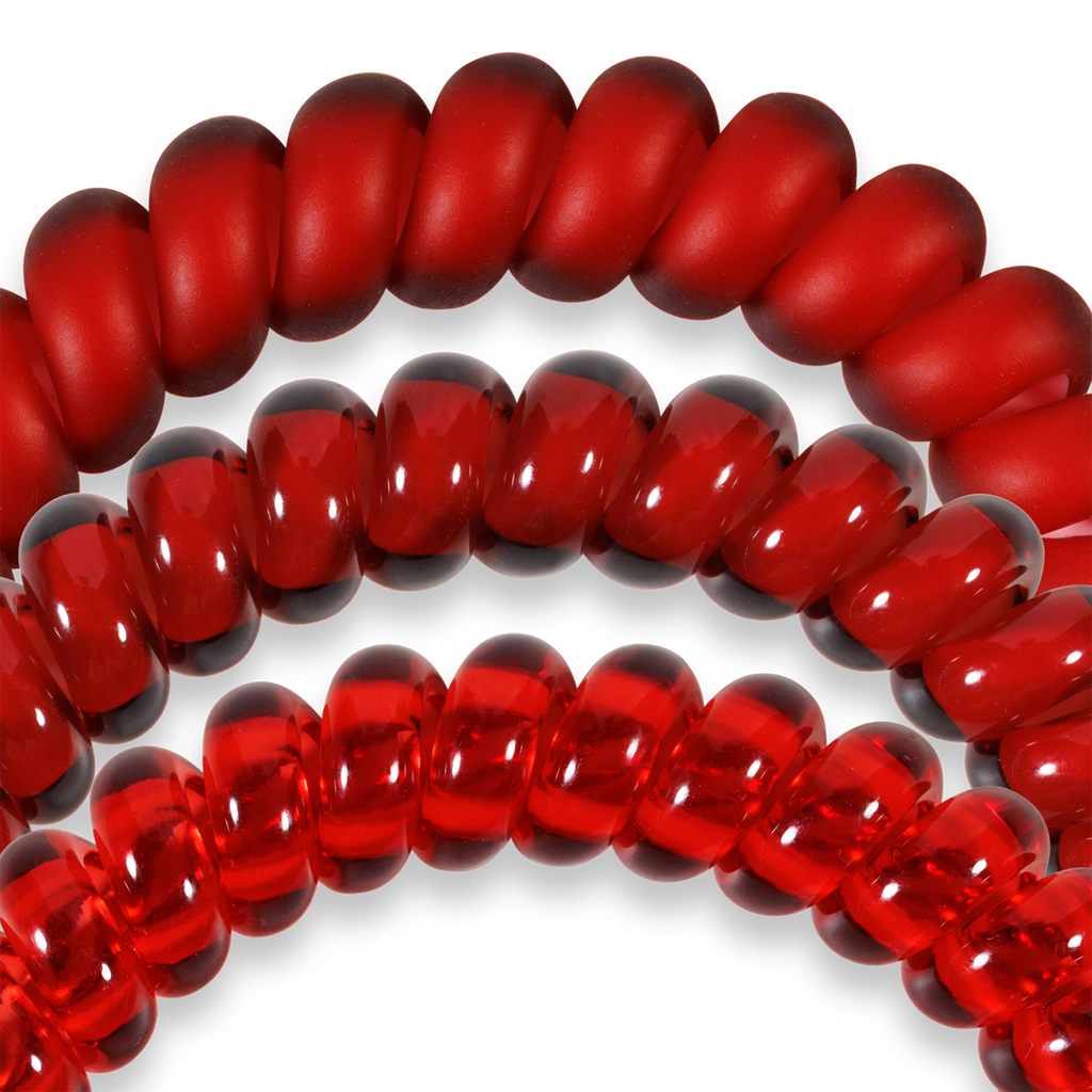 TELETIES Spiral Hair Coils | Small | Red Carpet Ready Hair Ties