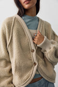 free people cabin hero cardi in morning oat
