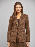 on the prowl blazer in suede leopard