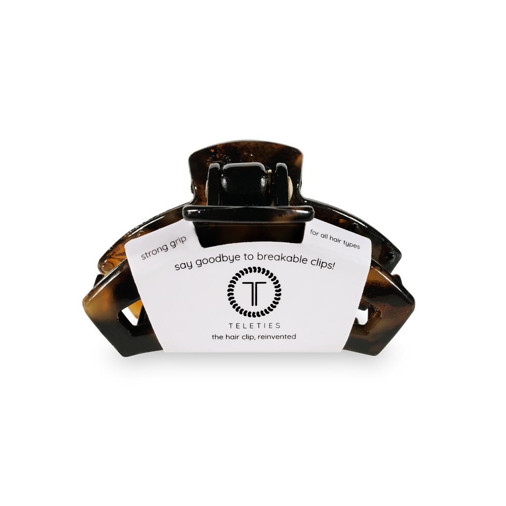 TELETIES Open Hair Clip | Tiny | Tortoise