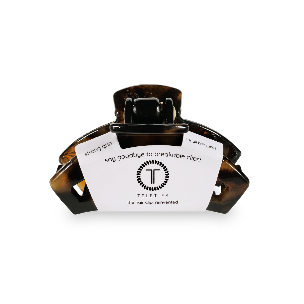 TELETIES Open Hair Clip | Tiny | Tortoise