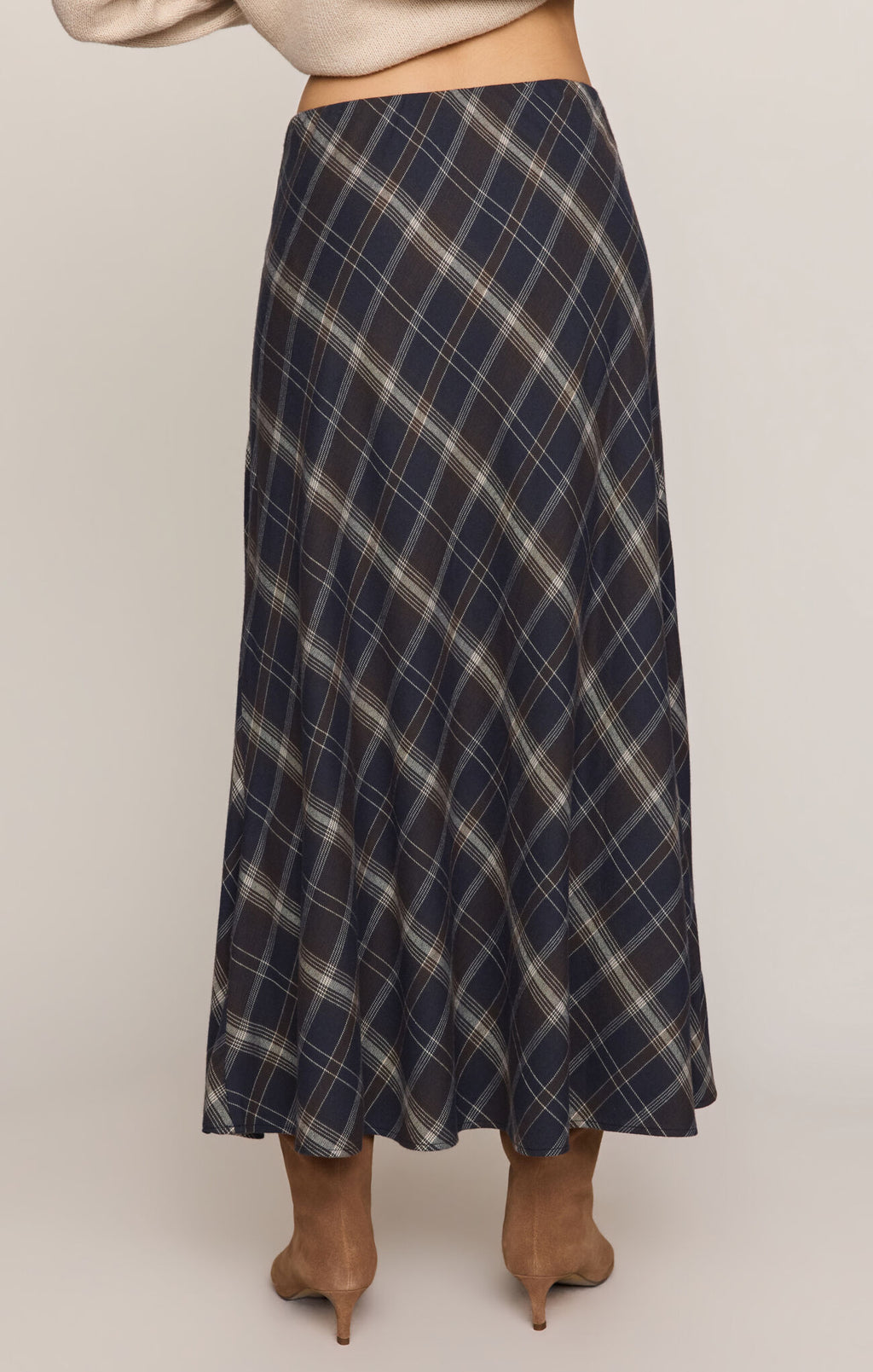 z supply crestview plaid skirt in eclipse