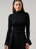 malvern bay sweater in black