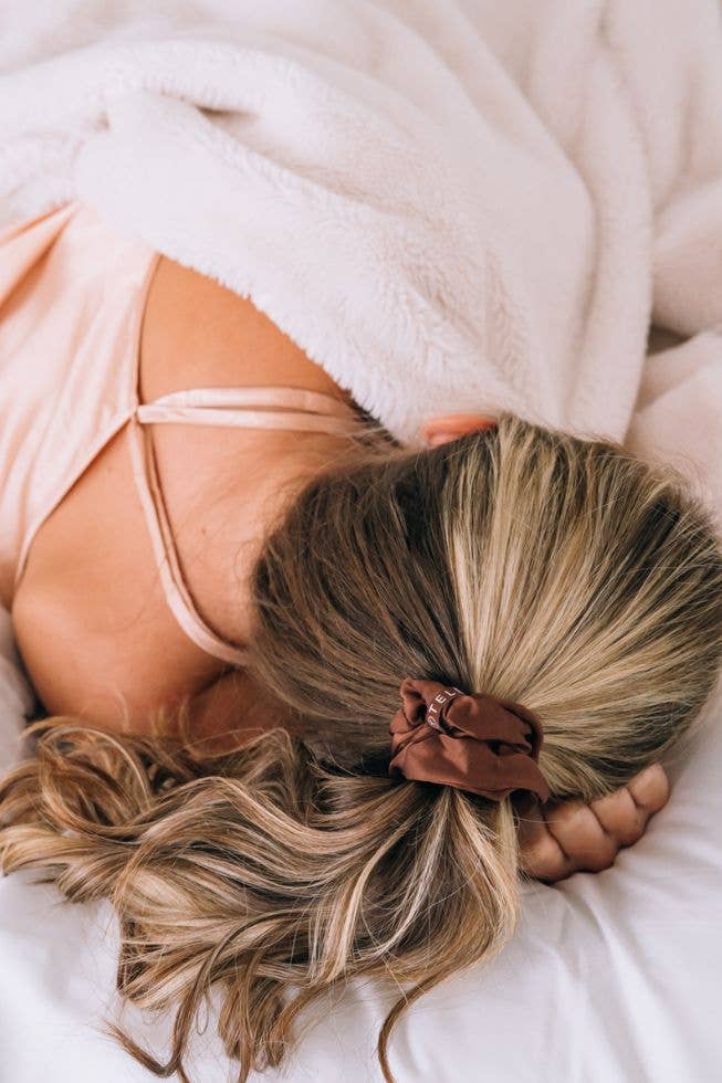 TELETIES Silk Hair Scrunchie | Large | For the Love of Nude