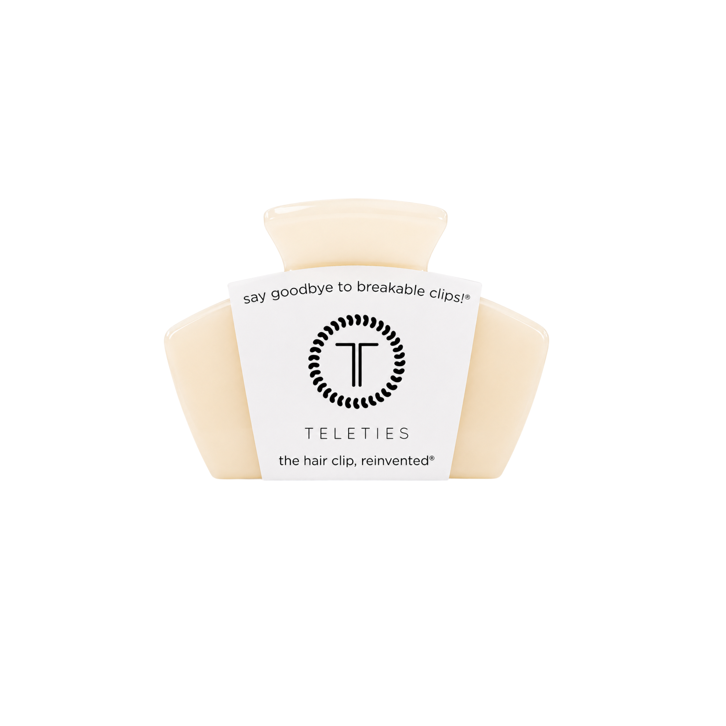 TELETIES Classic | Almond Beige | Petite | Claw Clip