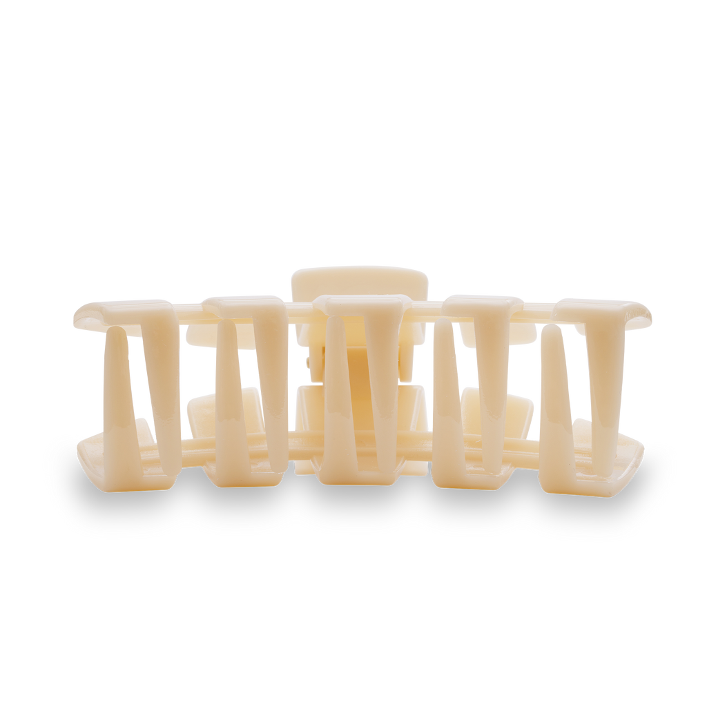 TELETIES Classic Hair Clip | Large | Almond Beige